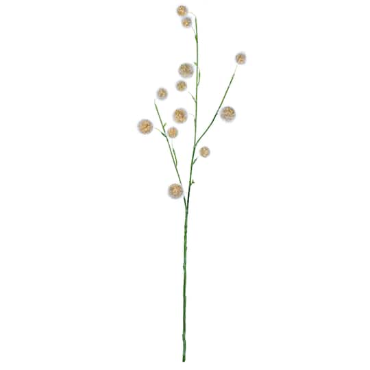 FV193978 31 in. Artificial Pom Pom Spray, Yellow - Pack of 3